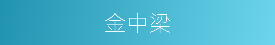 金中梁的同义词