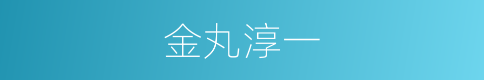 金丸淳一的同义词
