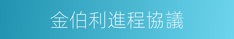 金伯利進程協議的同義詞