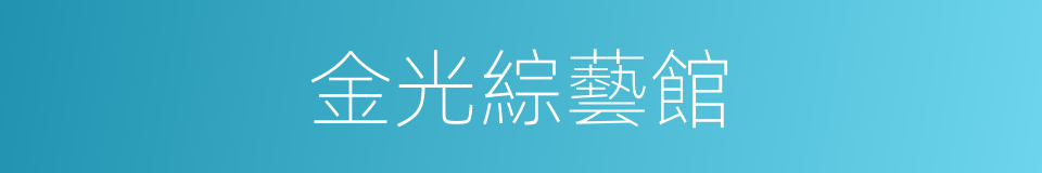 金光綜藝館的同義詞