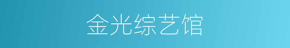 金光综艺馆的同义词