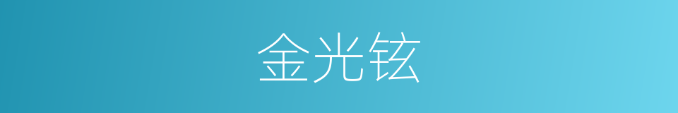 金光铉的同义词