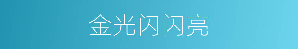 金光闪闪亮的同义词