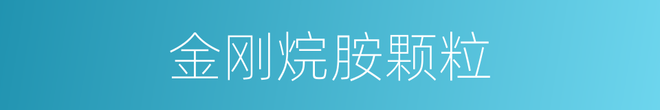 金刚烷胺颗粒的同义词