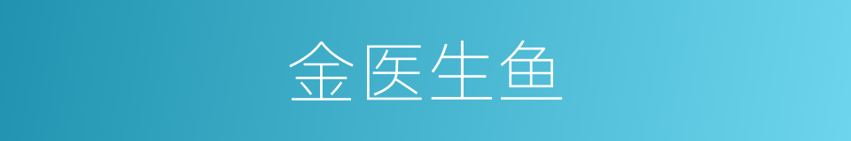 金医生鱼的同义词