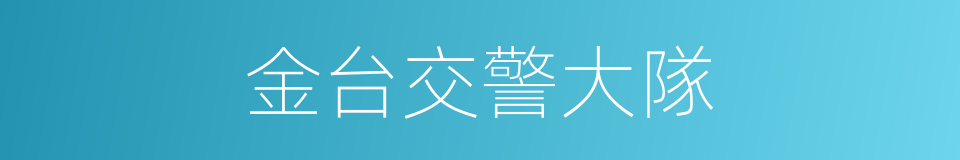 金台交警大隊的同義詞