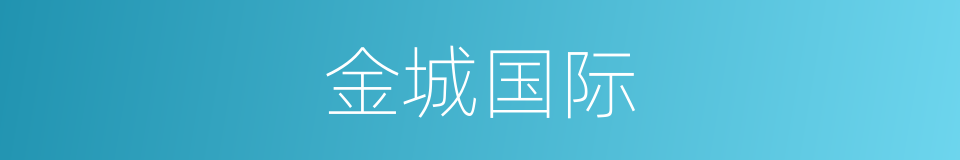 金城国际的同义词