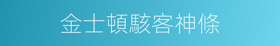 金士頓駭客神條的同義詞