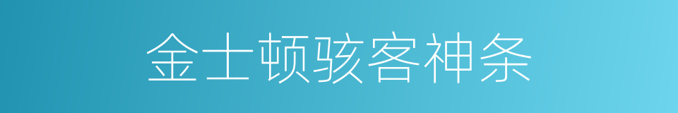 金士顿骇客神条的同义词