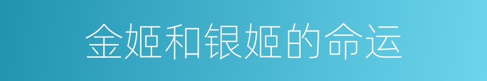 金姬和银姬的命运的同义词