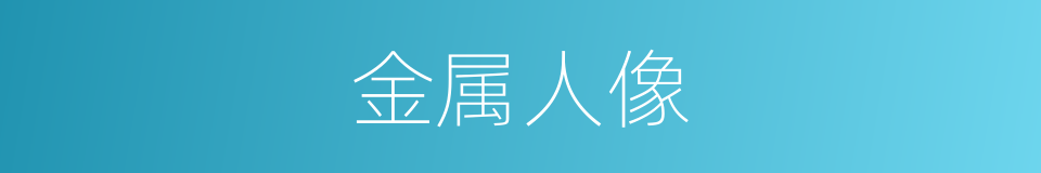 金属人像的同义词