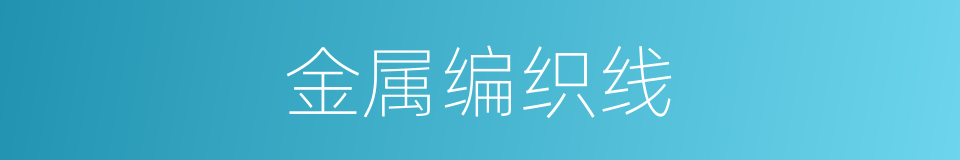 金属编织线的同义词
