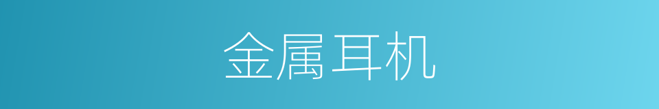 金属耳机的同义词