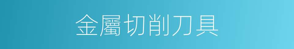 金屬切削刀具的同義詞