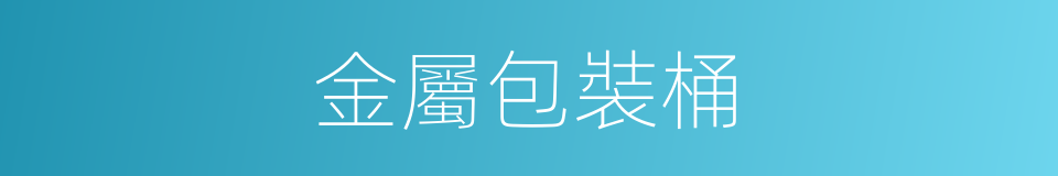 金屬包裝桶的同義詞