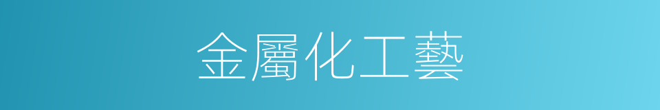 金屬化工藝的同義詞