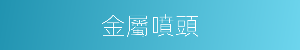 金屬噴頭的同義詞