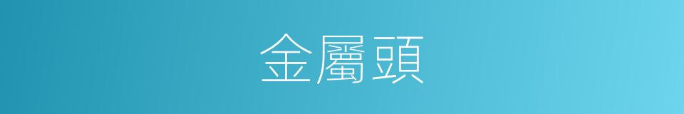 金屬頭的同義詞