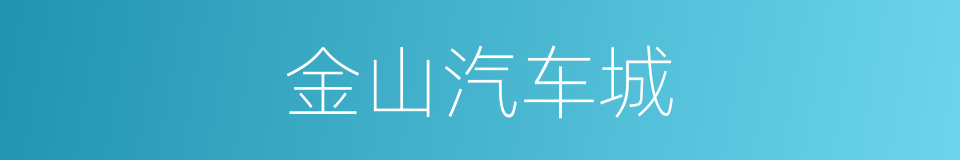金山汽车城的同义词