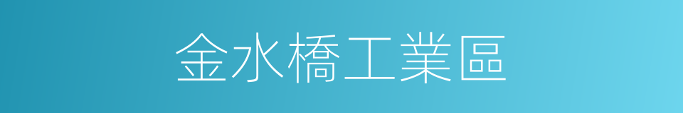 金水橋工業區的同義詞