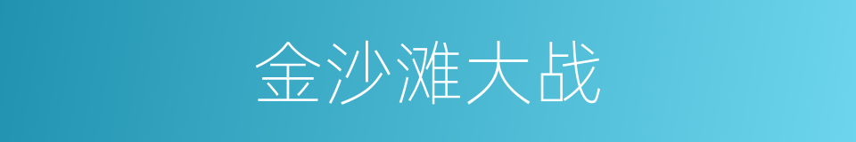 金沙滩大战的同义词