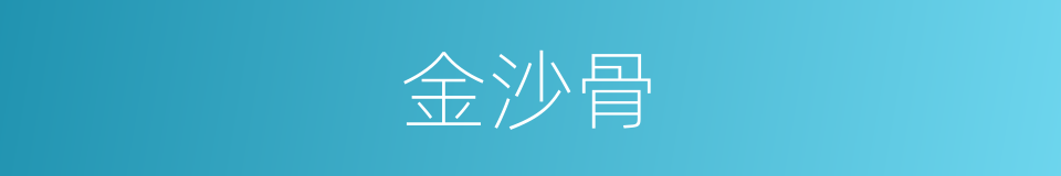 金沙骨的同义词