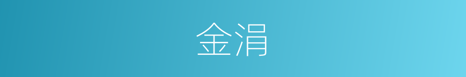 金涓的同义词