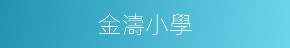 金濤小學的同義詞