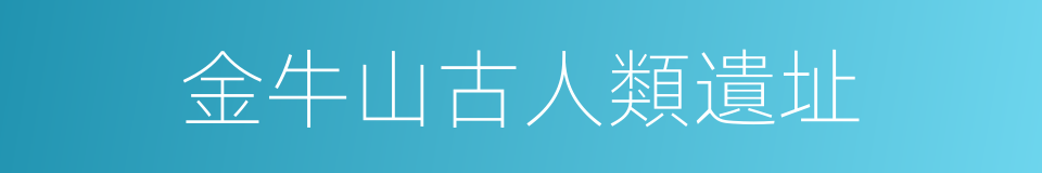 金牛山古人類遺址的同義詞