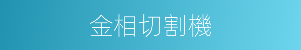 金相切割機的同義詞