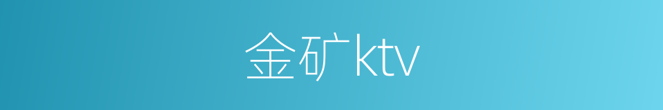 金矿ktv的同义词