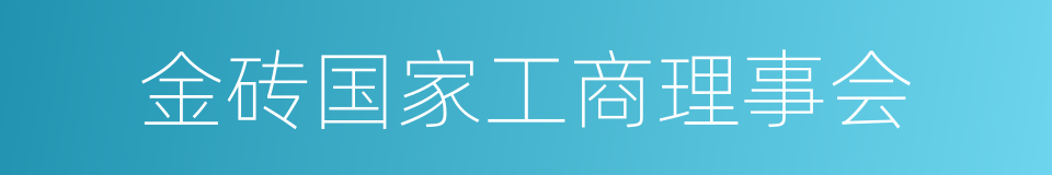 金砖国家工商理事会的同义词