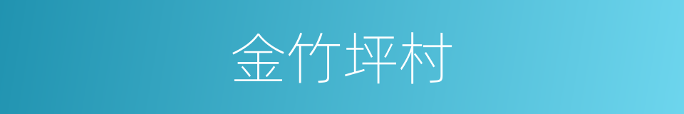 金竹坪村的同义词