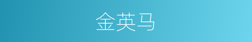 金英马的同义词