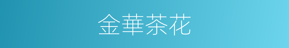 金華茶花的同義詞