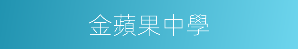 金蘋果中學的同義詞