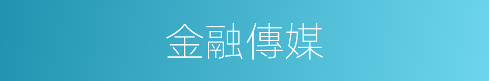 金融傳媒的同義詞