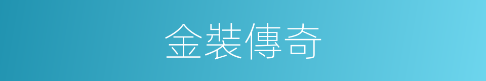 金裝傳奇的同義詞