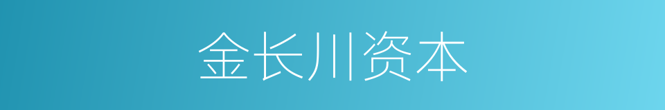 金长川资本的同义词