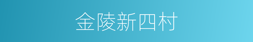 金陵新四村的同义词