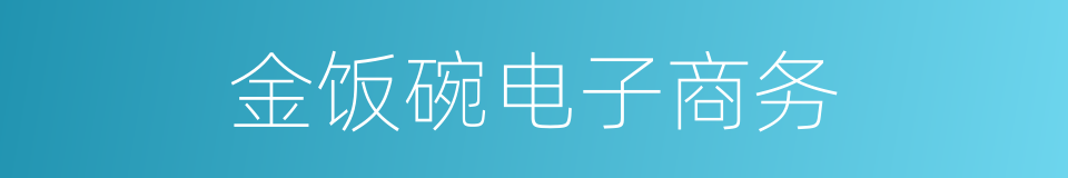 金饭碗电子商务的同义词