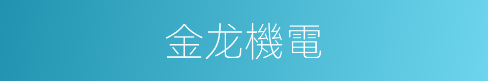 金龙機電的同義詞