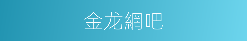 金龙網吧的同義詞