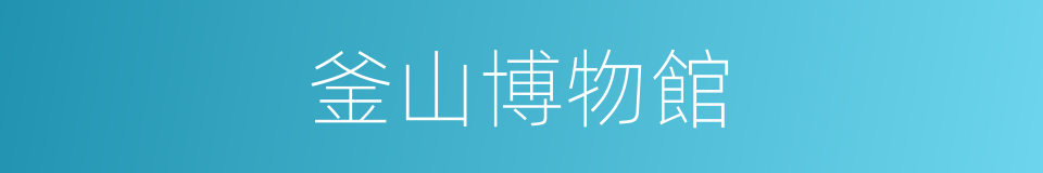 釜山博物館的同義詞