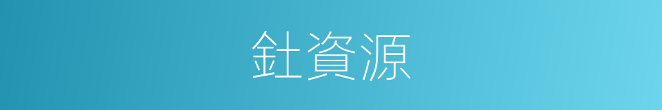 釷資源的同義詞