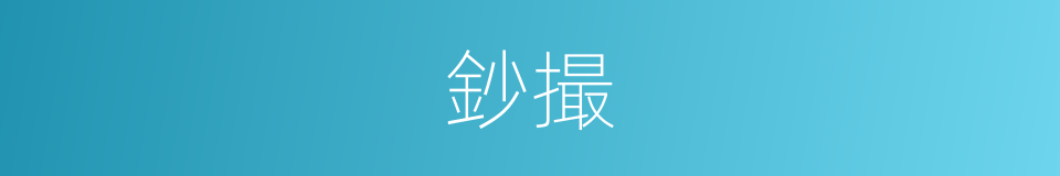 鈔撮的意思