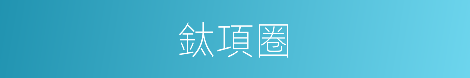 鈦項圈的同義詞