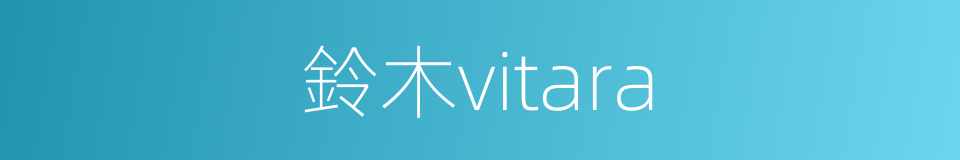 鈴木vitara的同義詞