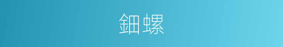 鈿螺的意思