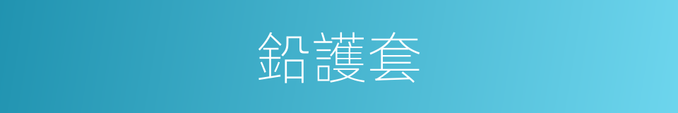 鉛護套的同義詞